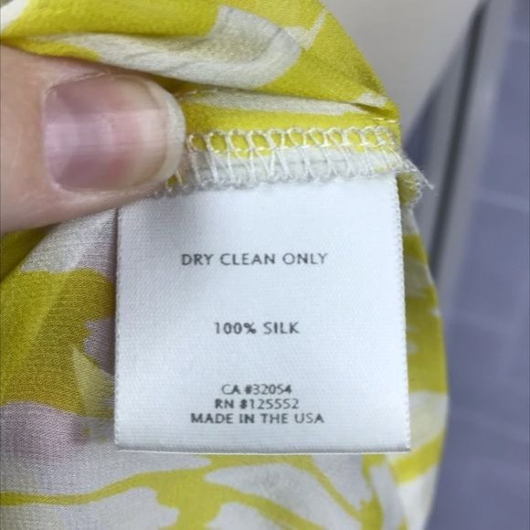 Dolan Lemon yellow silk blouse XS - Picture 4 of 4